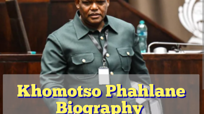 Khomotso Phahlane Biography